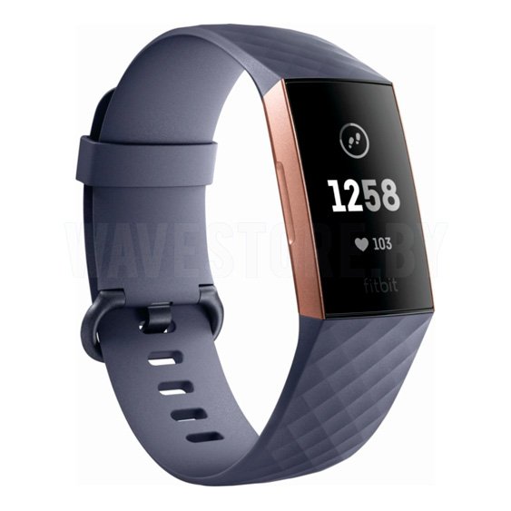   Fitbit Charge 3 (Blue Gray/Rose Gold)