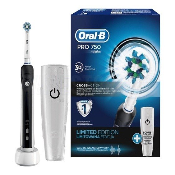 Электрическая зубная щетка Braun Oral-B Pro 750 CrossAction Black (D16.513.UX)