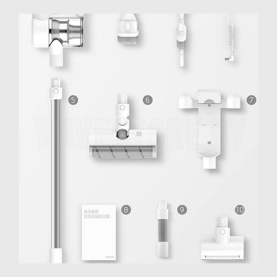 Пылесос Xiaomi Dreame V10 (Global), белый